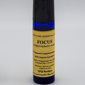 Aromatherapy Roller Bottle Blends: Focus, Energy Punch, Tranquility image 4