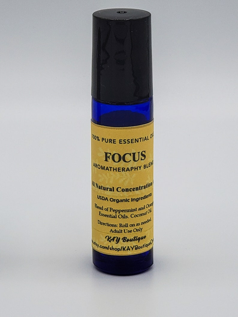 3 Pack Aromatherapy Roller Bottle Blends: Focus, Energy Punch, Tranquility image 4