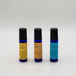 Aromatherapy Roller Bottle Blends: Focus, Energy Punch, Tranquility image 2