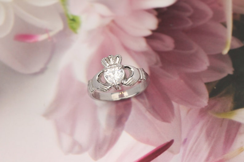 Claddagh ring. Ladies claddagh ring crafted in Dublin Ireland. A Claddagh ring. Ladies claddagh ring crafted in Dublin Ireland. A