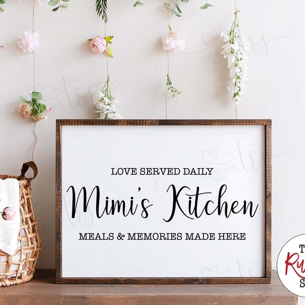 Grandmother Svg, Mother's Day, Mother's Day Svg, Mimi Svg, Grandmother Sign, Mimi's Kitchen Svg, Mimi Sign. Svg Files, Svg, Png, Jpg,Pdf,005