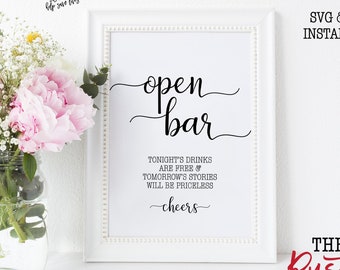 Free Free 76 Wedding Bar Sign Svg SVG PNG EPS DXF File