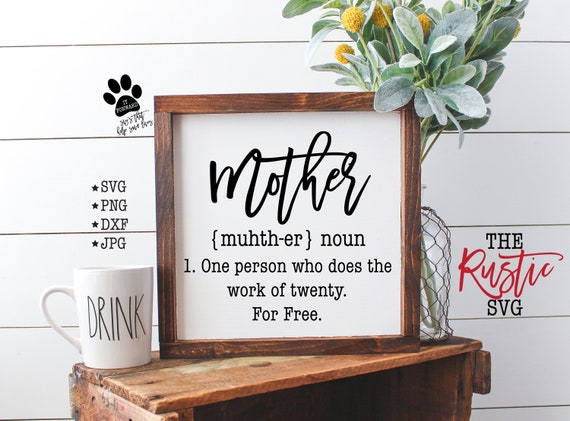 Download Mother Definition Mother Svg Mom Definition Mother S Etsy