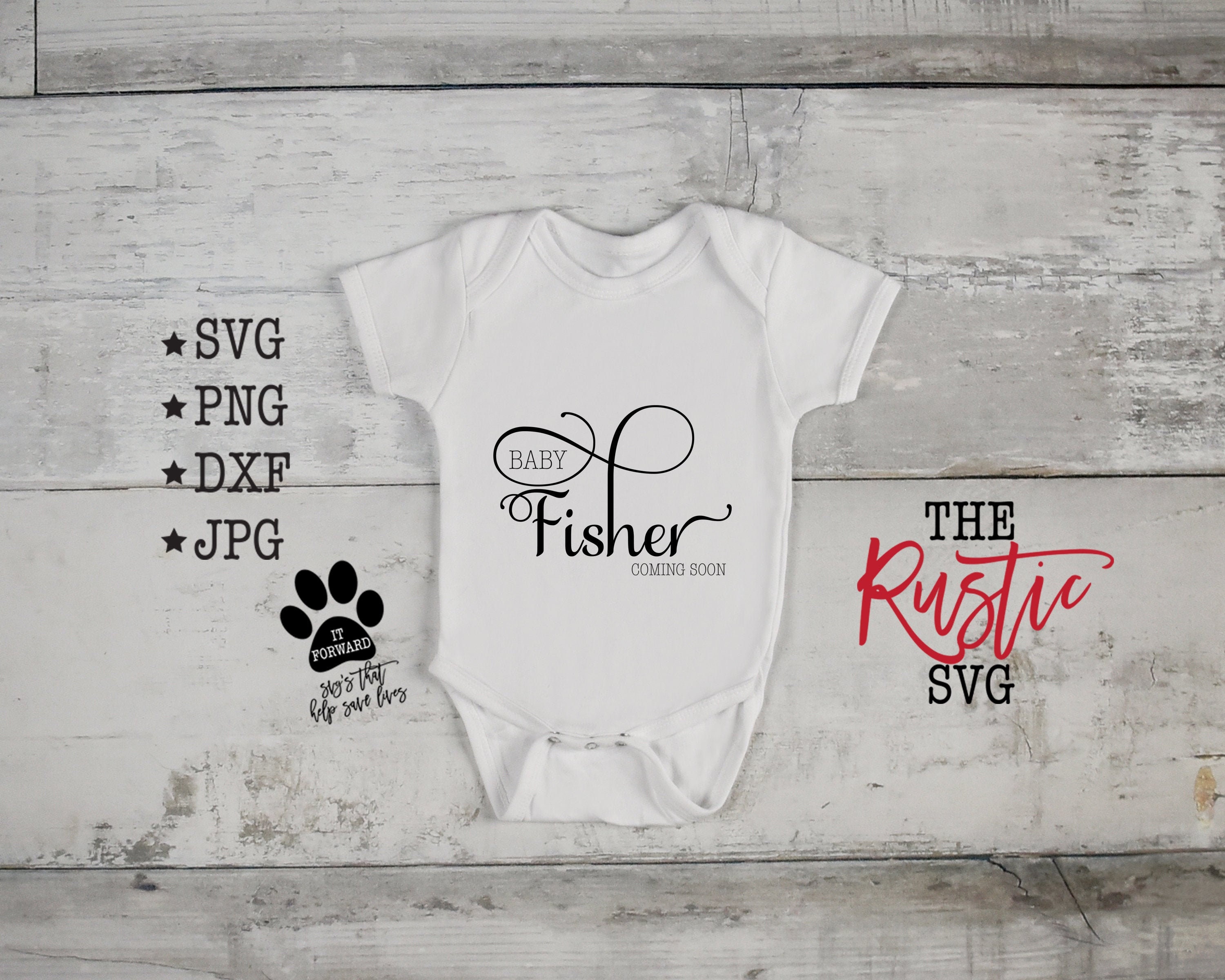 Download Personalized Last Name Baby Announcement Onesie Pregnancy Etsy
