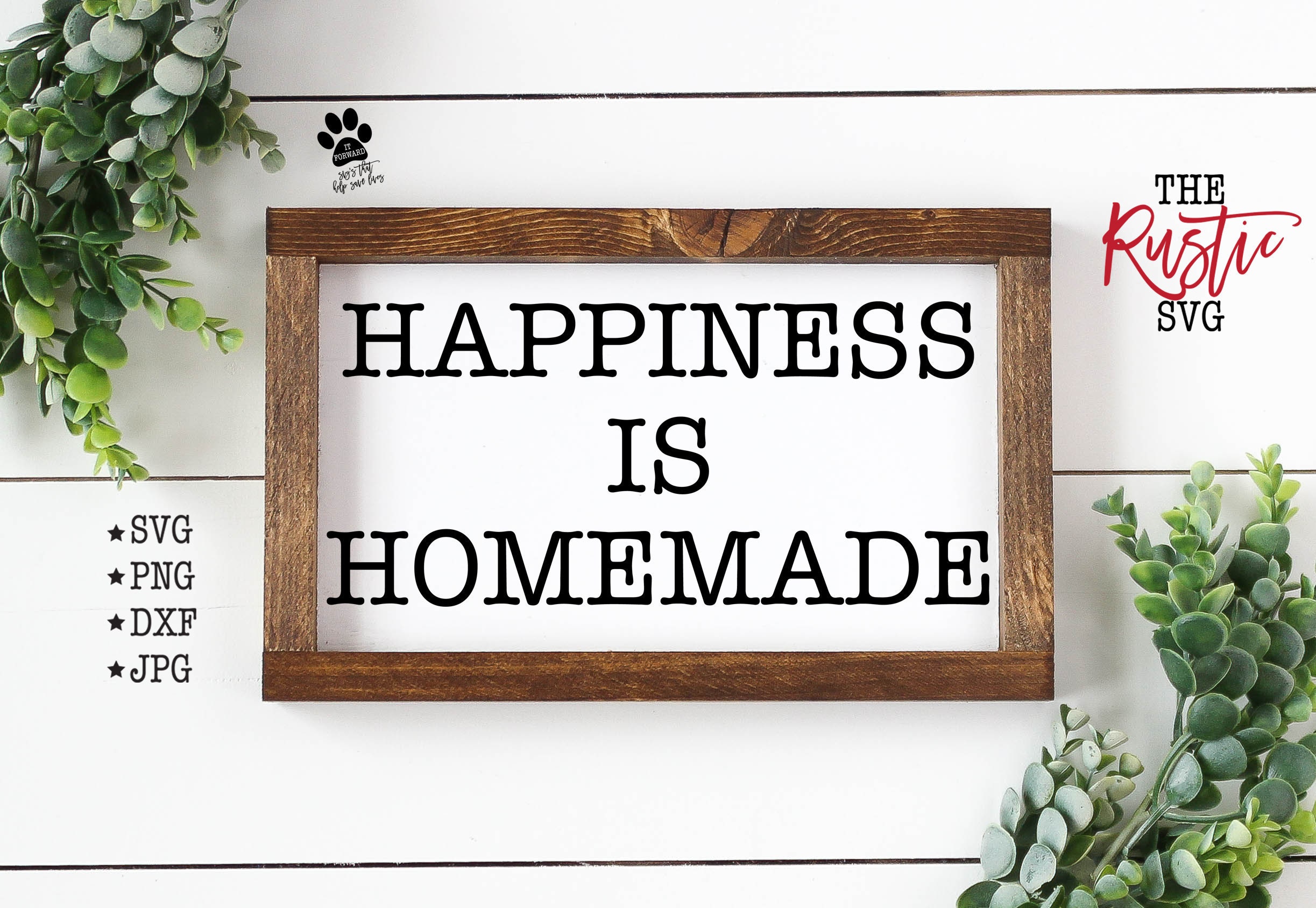 Download Happiness Is Homemade Svg Happy Svg Inspirational Svg | Etsy