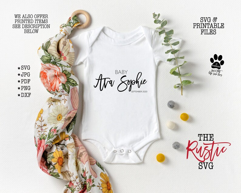 Download Personalized Baby Announcement Onesie Pregnancy ...