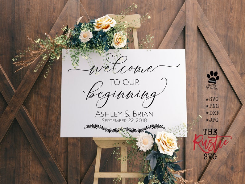 Download Svg Wedding Svg Welcome To Our Wedding Sign Welcome To Our Beginning Jpg 003 Personalized Wedding Sign Printable Wedding Welcome Sign Digital Art Collectibles Delage Com Br