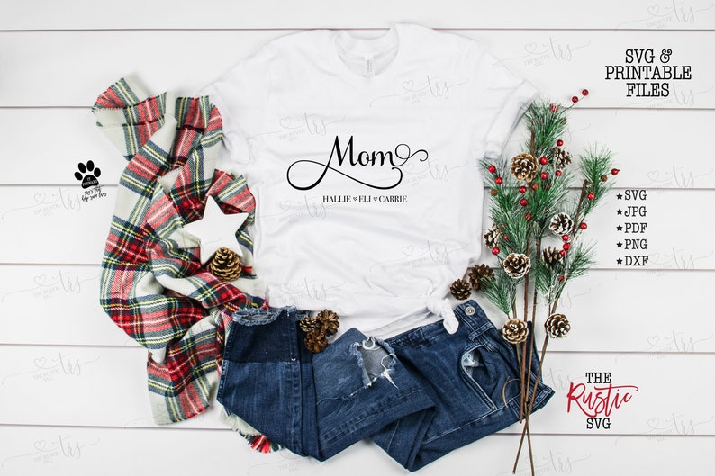 Download Mom Gift Custom Mom Svg Pdf Cricut Mom Shirt 006 Custom Mother S Day Gift Custom Names Shirt Gift For Mom Custom Mom Shirt Svg Jpg Digital Drawing Illustration Trustalchemy Com