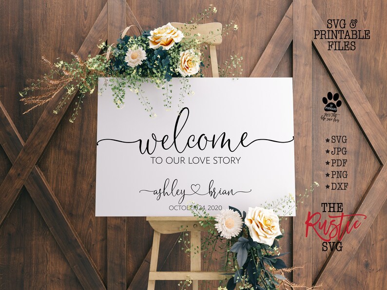 Free Free 205 Welcome To Our Wedding Svg SVG PNG EPS DXF File