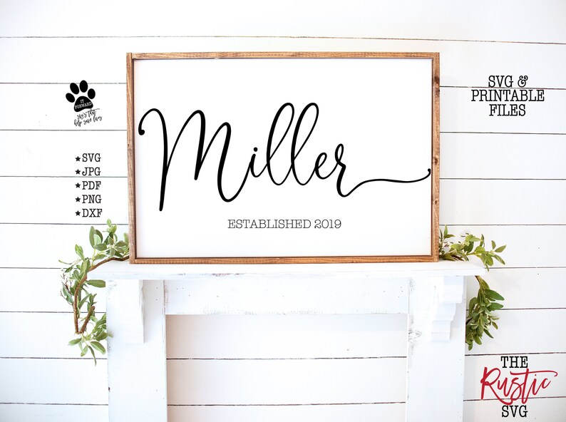 Download Established Sign Last Name Svg Family Name Svg Family Name ...