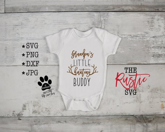 Download Grandpa S Little Hunting Buddy Svg Antlers Svgonesie Etsy