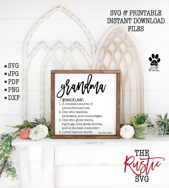 Download Grandma Definition Grandma Svg Grandma Svg File Grandma Wood Sign Nana Mimi Mother S Day Gift Silhouette Cricut Instant Download