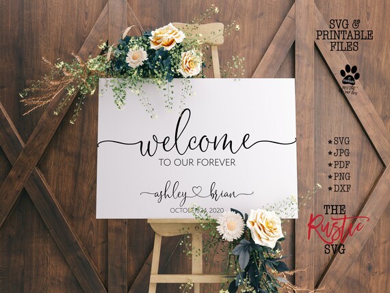 Download Welcome To Our Wedding Sign Svg 003 Wedding Svg Personalized Wedding Sign Welcome To Our Wedding Printable Wedding Welcome Sign Jpg Drawing Illustration Digital Deshpandefoundationindia Org