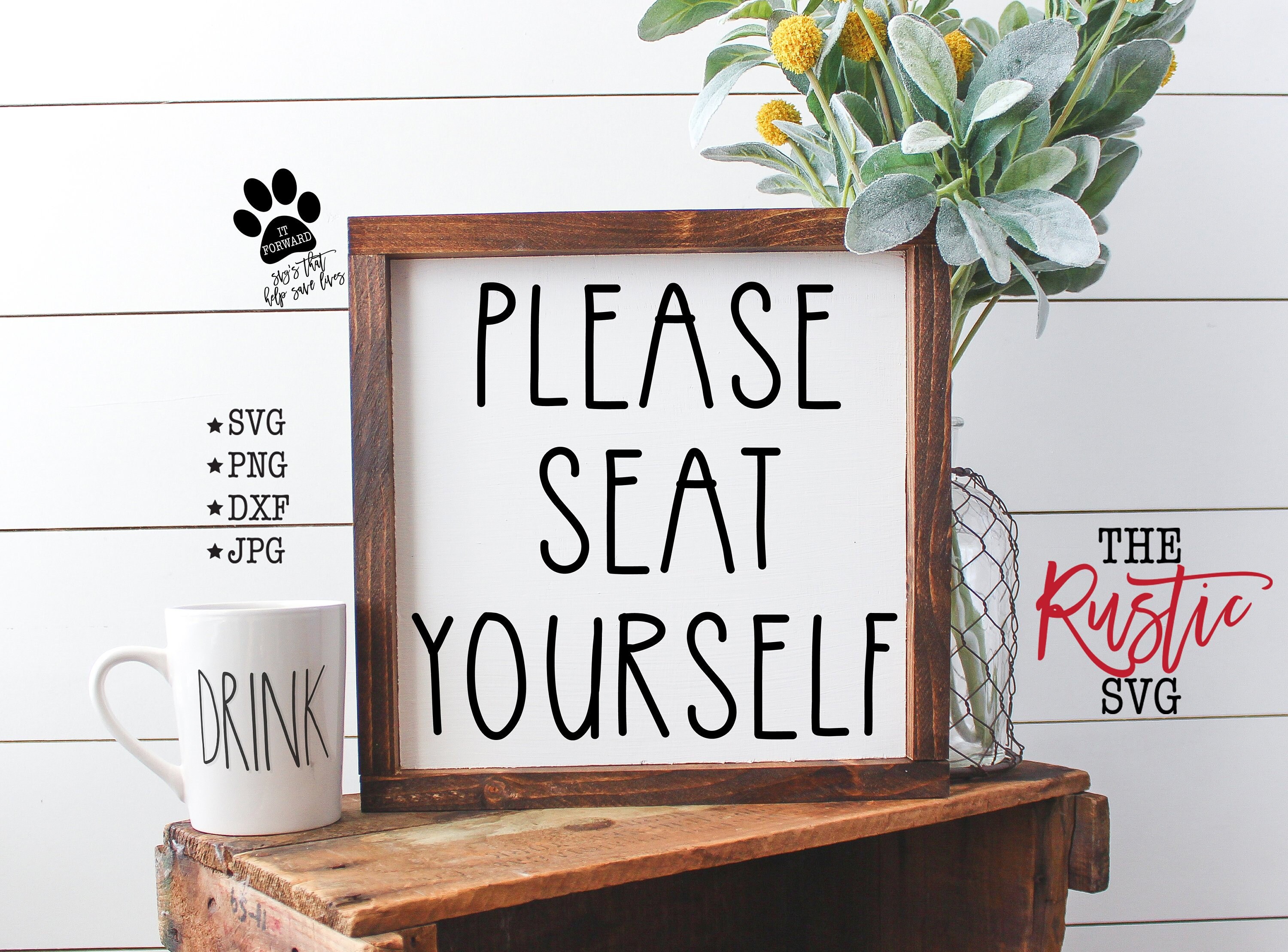 Please Seat Yourself Svg Seat Yourself Svg Bathroom Sign Etsy