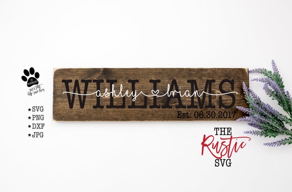 Download Established Sign Last Name Svg Family Name Svg Family Name Etsy