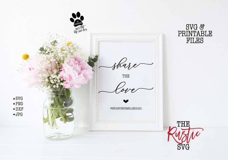 Free Free Wedding Hashtag Sign Svg