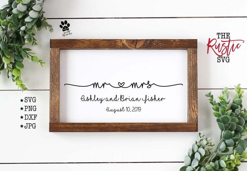 Download Established Sign Mr And Mrs Svg Mr Mrs Svg Name Sign | Etsy