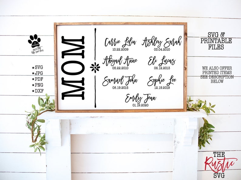Download Jpg Cricut Silhouette 002 Svg Personalized Kids Names Sign Mom Personalized Sign Custom Mom Sign Kids Names Sign Mother S Day Gift Art Collectibles Drawing Illustration Deshpandefoundationindia Org