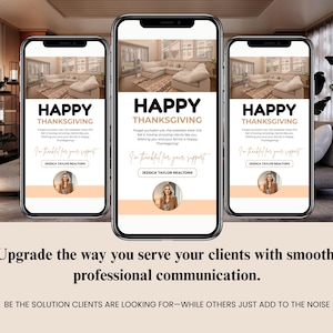 Fall Real Estate Textable Card: Pumpkin Spice Canva Template (Digital Download