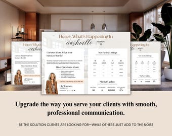 Real Estate Market Update Flyer: Editable Realtor Canva Template (Digital Download