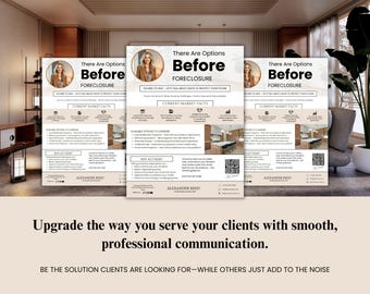 Pre-Foreclosure Real Estate Flyer: Editable Canva Template
