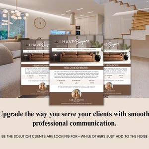 Real Estate Agent Farming Letter: I Have Buyers - Canva Template (Digital Download)