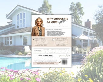 "Einführung zu ""Immobilien"" Flyer: Makler Marketing Canva Template (Digitaler Download