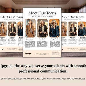 Real Estate Team Flyer Template: Realtor Marketing, Neighborhood Farming (Canva Editable, Digital Download)