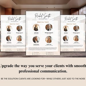 Real Estate Team Flyer: Realtor Marketing Canva Template (8.5x11 in) (Digital Download)