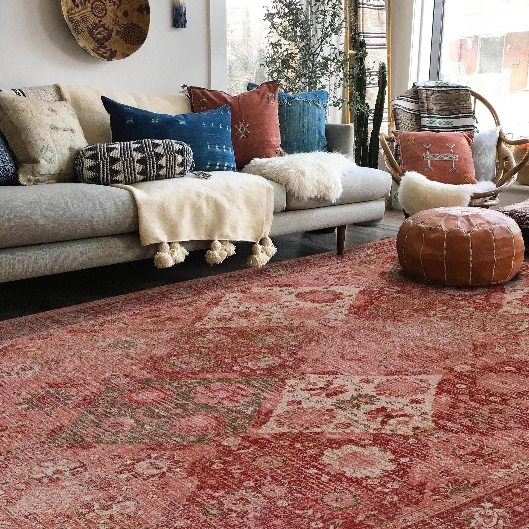 AFG Rug ラグ（RED）Landscape Products Buy Red Afghan Rug, Oriental Rugs, Turkish Vintage Rugs Living