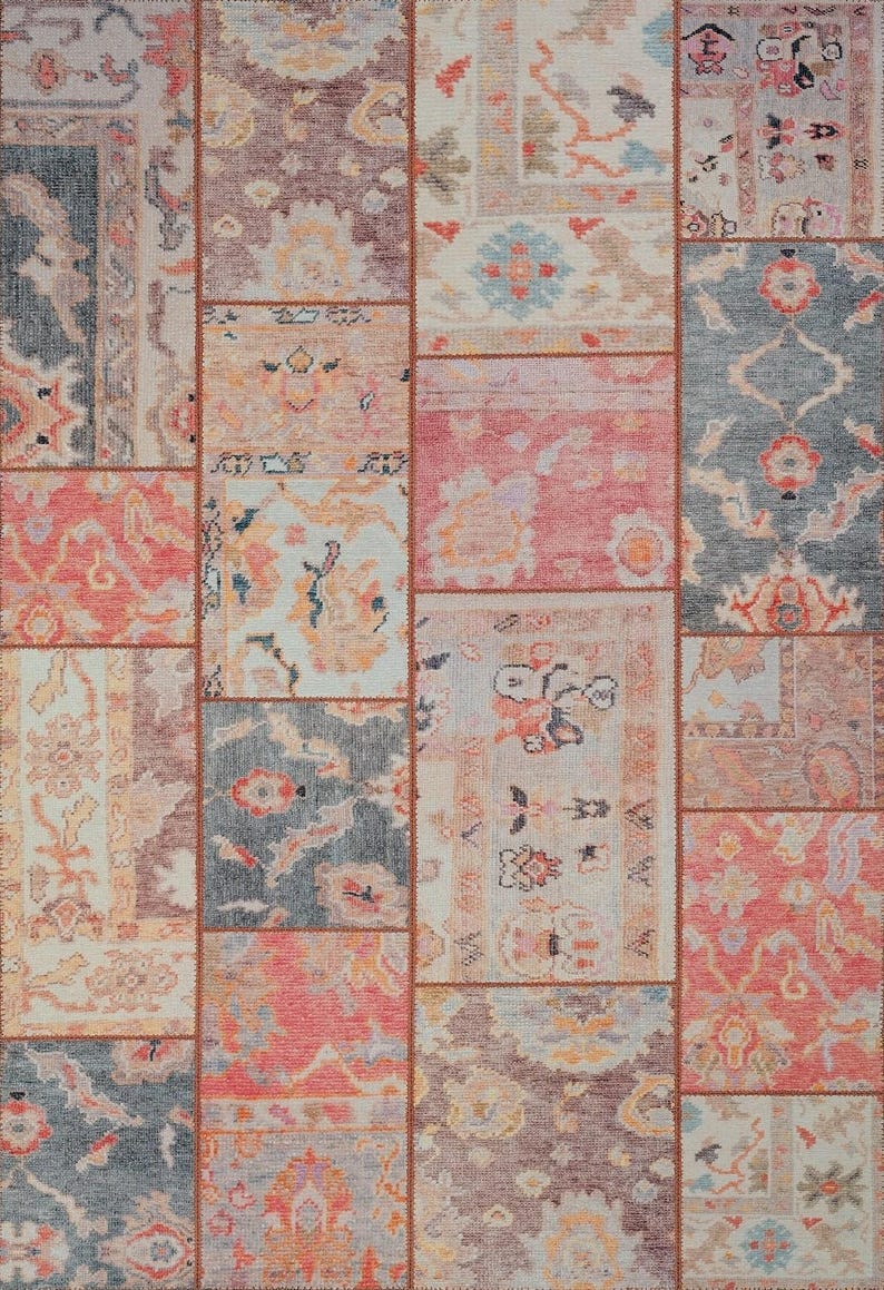 pacthwork area rug