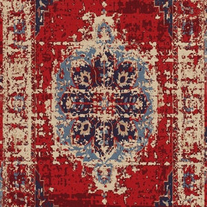 Silky Soft Rug, Red Turkish Rug, Rustic Modern Rug, Rug for Living Room ...