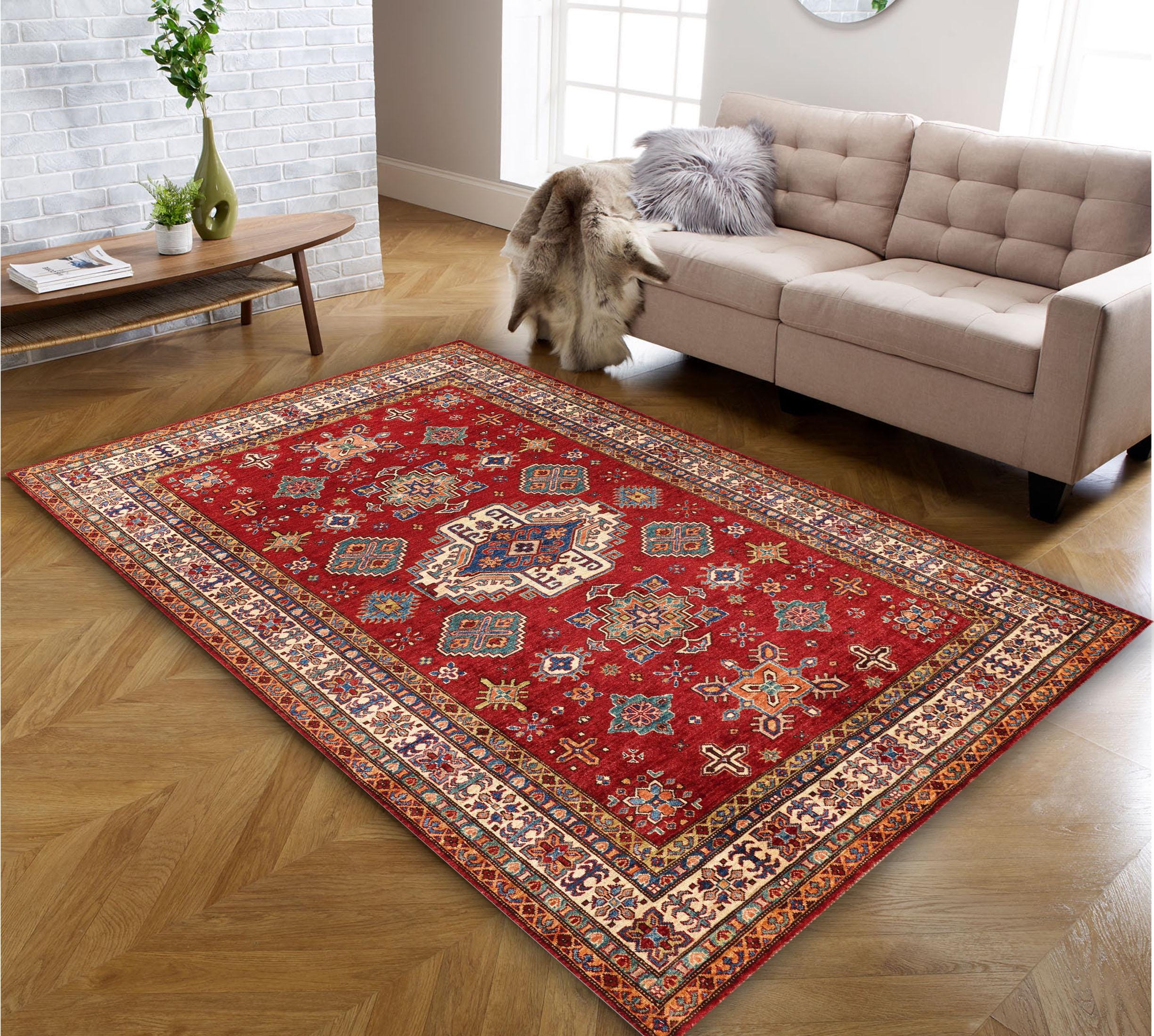 Red Rugs 5x8, Area Rugs 4x6, Red Area Rug 3x5, Cotton Rug
