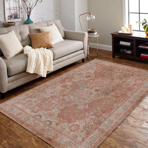 Rugs 4x6, Turkish Rug 5x8, Traditional Rug 6x9, Easy to Clean Rug, Distressed Rug, Afghan Rug, Kilim Rug, Vintage Looking Rug, Bohemian Rug