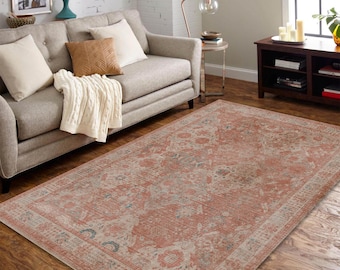 Rugs 4x6, Turkish Rug 5x8, Traditional Rug 6x9, Easy to Clean Rug, Distressed Carpet Kilim Rug, Vintage Looking Rug, Bohemian Rug