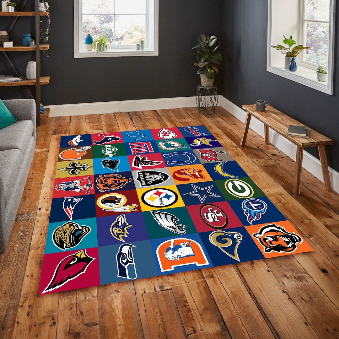 rug】美品 KANSAS STATE NFL アメフト ラグマット