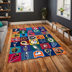 American Football - Sports Rug, Modern Bedroom Rug, Floor Rug, Unique Home Decor, Free Shipping, Housewarming Gift, Carpet Mat,