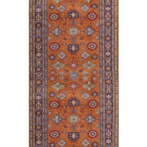 Turkish Runner Orange Entryway Runner Rug Washable Non slip Staircase Runner Rug, Bathroom Kitchen Hallway Rugs free shipping rug image 3