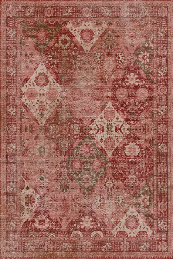 Buy Red Afghan Rug, Oriental Rugs, Turkish Vintage Rugs Living