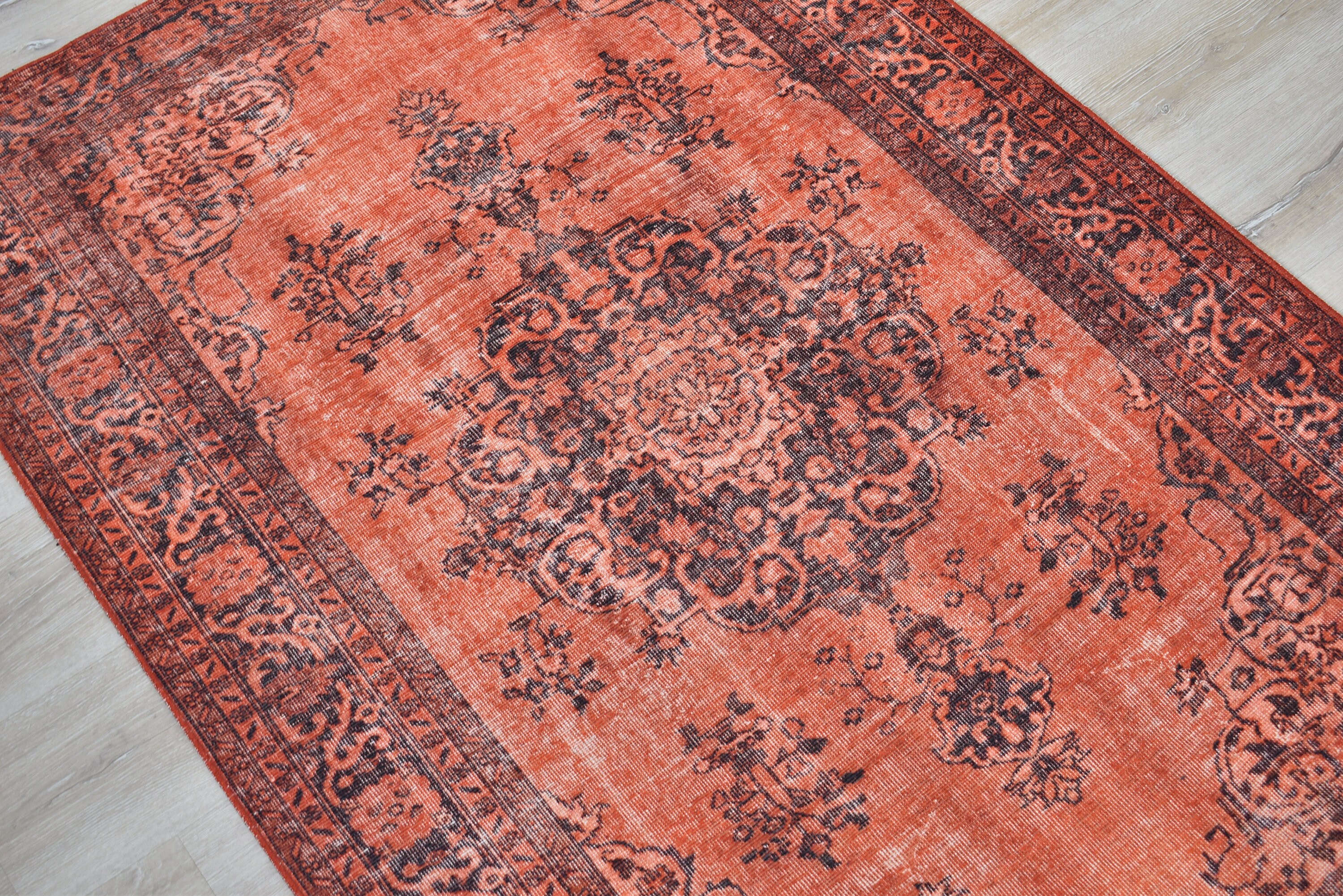 Orange and Pink Rug Etsy