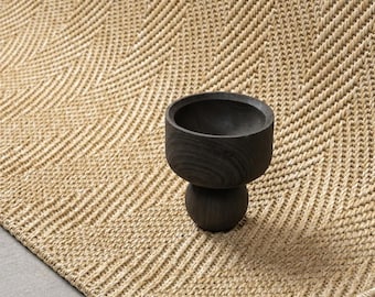 Herringbone Sisal Rug Jute Style Light Brown Beige Custom Size Carpet in many size options, eco friendly, indoor and outdoor rugs