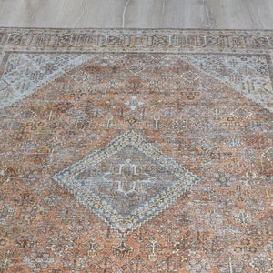 Kilimway Traditional Rug, Clay Rust Brown Vintage Turkish and Persian ...
