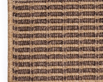 Beige and Brown Woven High Quality Sisal Rug Jute Style Custom Rug in many Size for Small Large Oversize Area Rugs and Runner Rug Options