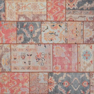Traditional Rug 8x10, Area Rug 5x7, Turkish Rug 6x9, Oriental Rug, Multicolor Distressed Vintage Patchwork Style New Carpet - free shipping