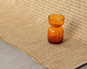 Custom Sisal Look Jute Rug: Beige Indoor and Outdoor Carpet for Living Room Hallway Stair Runner