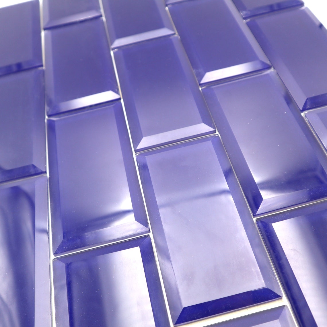 150x75x6mm Subway Tile Beveled Edge Glass Tiles Indoor Wall Etsy UK