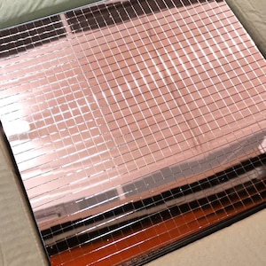 Mirror mosaic tiles  10x10mm or 5x5mm  30x30cm self-adhesive Rose gold