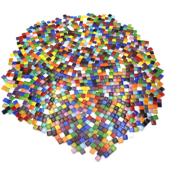 200pcs Mixed Round Mosaic Tiles for Crafts Glass Mosaic Supplies for  Jewelry Making 10mm 12mm 14 mm