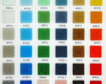 1kg 2x2cm glass mosaic tiles with rich color selections
