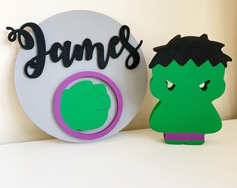 Hulk Door Sign Etsy